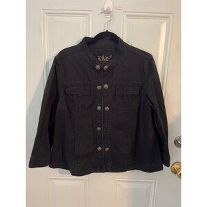 Live a Little black double breasted jacket size XL